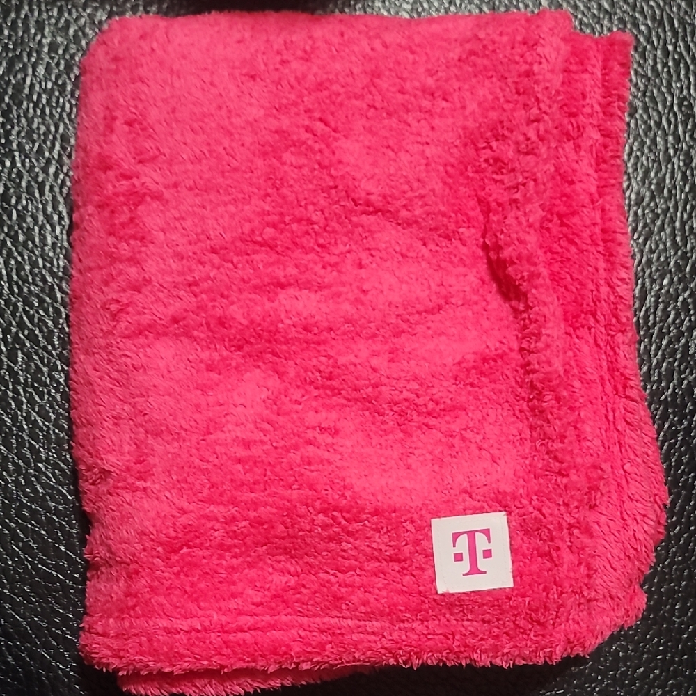 T-Mobile Pink Fleece Blanket